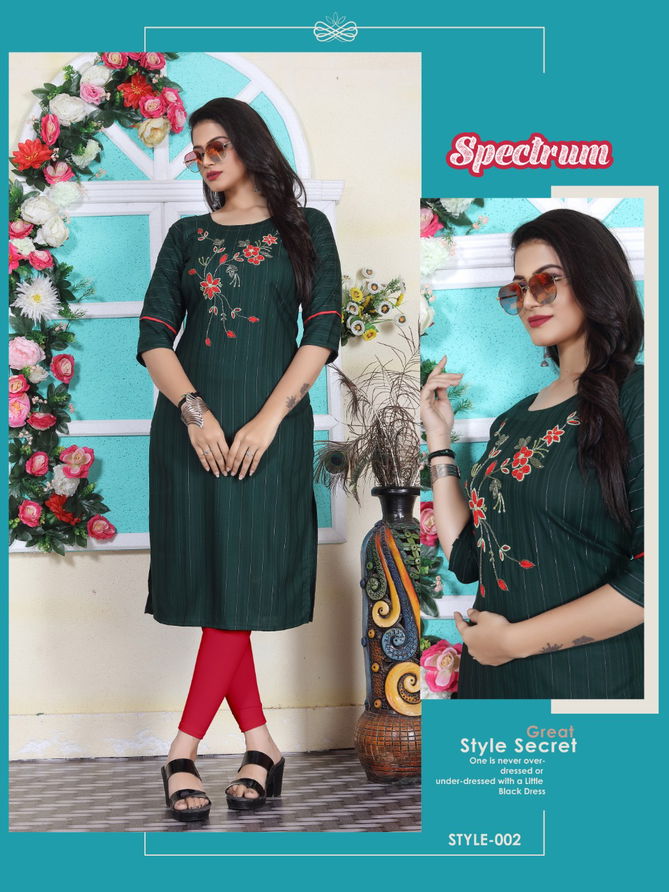 Aagya Spectrum Regular Wear Wholesale Designer Kurtis
